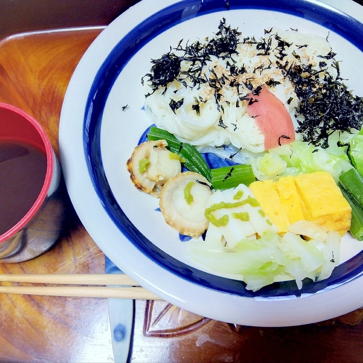 ホタテ&野菜✿素麺
